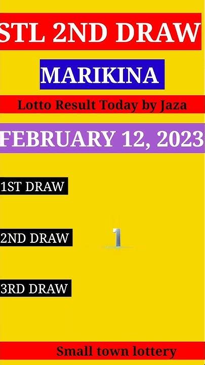 marikina stl result today|STL Marikina Results June 1 to 30, 2024.